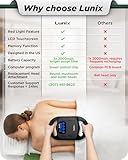 Lunix LX25 4-Head Professional Deep Tissue Massage Gun, Chiropractic Massager, Body Sport Vibrating Back Massager Machine for Pain Relief