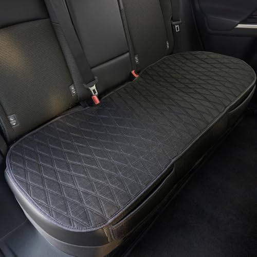Leader Accessories Black Back Seat Protector, Rear Car Seat Cover for Cars Truck SUV, Anti-Slip Bottom Auto Seat Cushion Pad Mat for Most Vehicles Size M