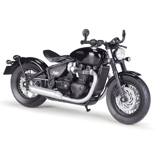 1/12 Scale Bonneville Bobber Motorcycle Model Die cast Metal with Plastic Parts (Black)