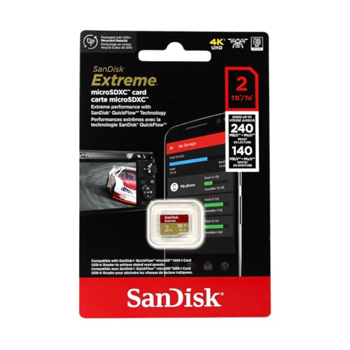 Sandisk Extreme MicroSD 2 TB V30 A2 U3 4K