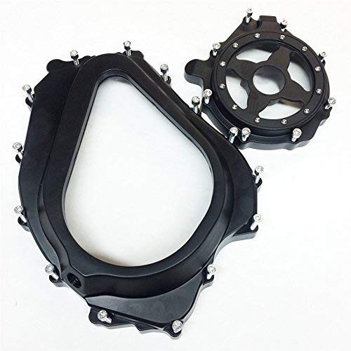 XKMT-Glass See through Engine Clutch Stator Covers Compatible With 04 05 06 07 CBR 1000RR [B015IWZVWQ]