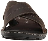 Rockport Men's Darwyn Xband Slide Sandal, Brown II Leather, 9