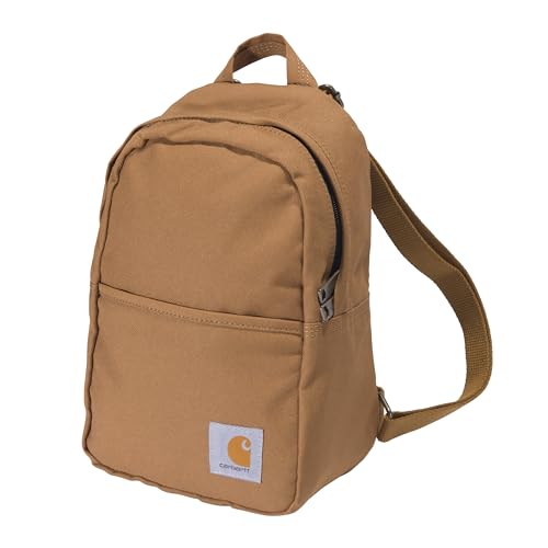 Carhartt Classic Mini, Durable, Water-Resistant Backpack with Adjustable Shoulder Straps, Brown, One Size