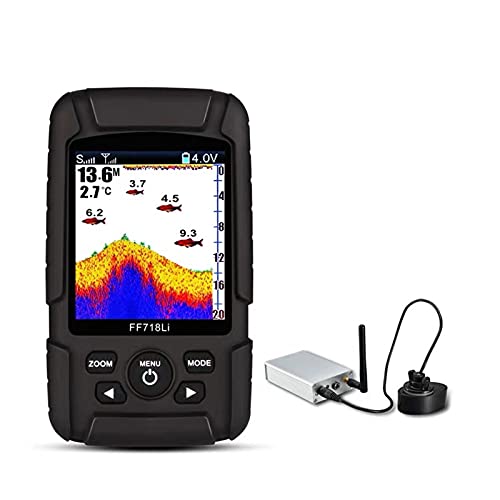 Fish Finders Depth Finders 300m Wireless Fish Finder Sonar HD Detector Remotely Detect Outdoor Products for Boat Kayak Sea Fishing (Size : FF718Li-WL)
