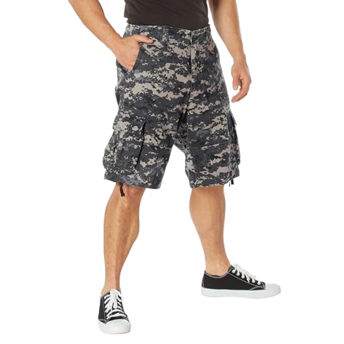 Rothco Vintage Utility Cargo Shorts – Comfortable Tactical Outdoor Hiking Camping Trunks, Subdued Urban Digital Camo, M