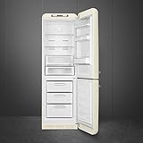 Smeg FAB32URWH3 24 Inch Wide 11.7 Cu. Ft. Retro Refrigerator with Bottom Freezer - Right Hinge Made In Italy