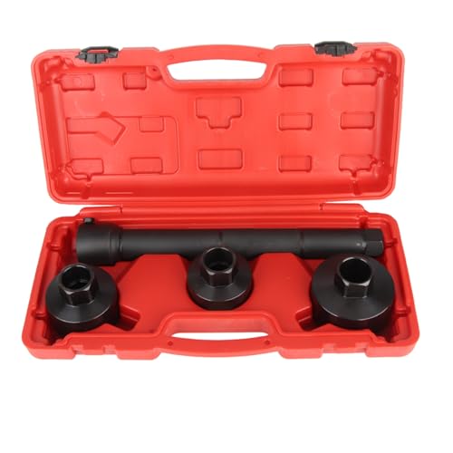 Steering Rack Knuckle Tie Tool Kit, 4-Piece Axial Joint Remover & Installer for Track Rod Ends, 30-45mm