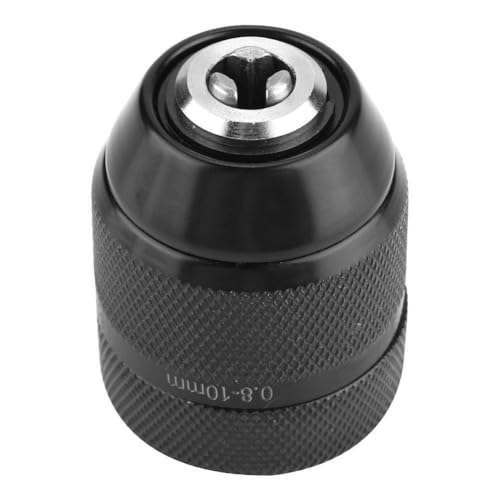 KooingTech Electric Drill Chuck Adapter 3/8-24UNF Keyless Drill Chuck, Keyless Hand Drill Chuck Thread 0.8-10mm(1/32-3/8") Threaded Drill Chuck, Keyless Drill Chuck Great Force with Power 1050W