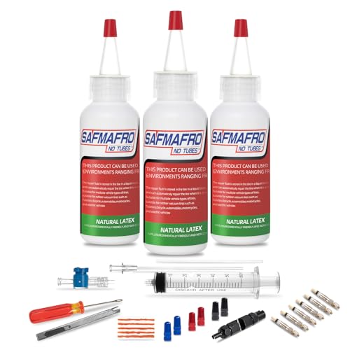 Tubeless Tire Sealant, Cycling Syringe Set - Replenisher| Long Lasting, Fast Sealing | for MTB, Road, CX and Gravel Bicycle Tires Holes Up to 6mm