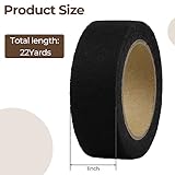 PLANTIONAL 4 Rolls Iron on Hem Tape, Light and Medium Weight Adhesive Web，No Sewing Required, Fabric Fusing Hemming Tape for Pants Clothes Curtains, 1 Inch x 22 Yards Each (White&Black)