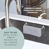 STEYDA Stainless Steel Dish Cloth Rail for Kitchen, Kitchen Towel Holder, Swedish Dishcloth Holder, Dish rag Hanger, Dish Towel Holder for All Types of Sinks and Smooth Surfaces