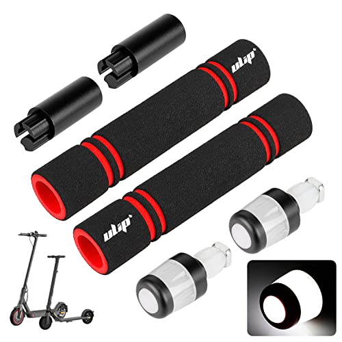 ulip Handlebar Extender Grip with Turn Signals Scooter Accessories for Xiaomi M365 Pro Pro2 1S MI3 Ninebot ES1 ES2 ES3 ES4 E22 E25 E45 Scooters (Black White)