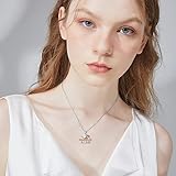 Graduation Gifts for Her,Nature Diamond Heart Necklace for Women,14K White Gold Plated 925 Sterling Silver Class of 2021/2022 Graduation Initial Pendant Graduation Cap Necklaces 18''+2'' (Style-2 -2022)