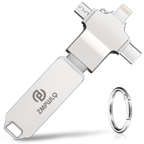 Photo Stick 256GB-Auto-Secure-Backup-USB-Flash-Drive-Saver-Memory-Stick-Photo-Finder for Phone/iPhone/iPad/Android/PC-4-in-1-Thumb-Drive-External-Storage for All Devices,Backup Photos,Videos,Contacts