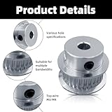 GT2 Pulley 20/30/40/60/80 Teeth 5mm Bore 6mm Width Timing Belt Pulley Synchronous Wheel Aluminum for 3D Printers Parts