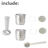 CAPSULONE refillable coffee capsule reusable filter capsule pod fit for illy X1 X7 X9 Y1 Y3 Y5 Y9 machine 2capsule+1tamper