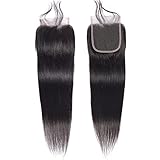 FQ Peruvian Straight Human Hair Bundles with Closure(26 28 30+20 Closure) Unprocessed Virgin Human Hair 3 Bundles with Closure 10A Straight Hair Weave Bundles with Lace Closure Natural Color