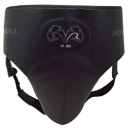 RIVAL Boxing RNFL-Guerrero 180 Groin Protector, Hard Shell Foam Core, Dual Lace Track System for Tailored Fit, Leather Construction