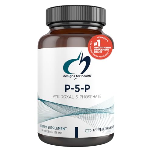 Designs for Health P-5-P - 50mg Vitamin B6 (P5P Pyridoxal-5-Phosphate) Supplement - Non-GMO, Vegan B-6 (120 Capsules)