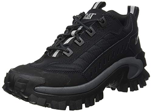 Cat Footwear Intruder Sneaker, Unisex Black/Dark Shadow, 8 US Men
