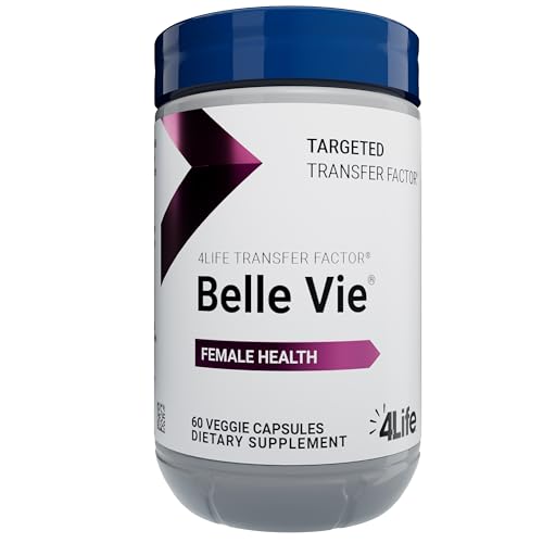 4Life Transfer Factor Belle Vie - Supports Women's Reproductive Health with Phytoestrogen Blend of Kudzu, Flax, and Red Clover - 60 Veggie Capsules