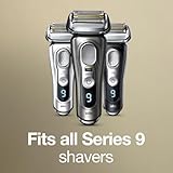 Braun Shaver Head Replacement Part 94M Silver, Compatible with Series 9 Pro and Series 9 Electric Razors for Men