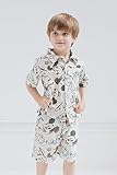 Disney Mickey Goofy Donald Duck Infant Baby Boys Cotton Gauze Button Down Dress Shirt and Shorts Outfit Set 12 Months