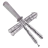 Funtuan Dragon Totem Stainless Steel Practice Butterfly Knife Trainer and Comb Knife Trainer