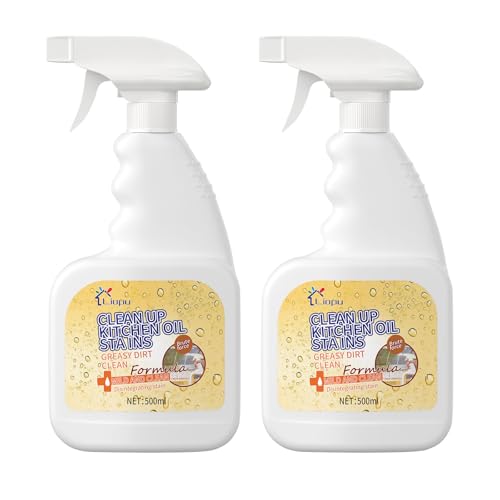 Liapu 2Pcs All Purpose Cleaner, Remove Stains Cleaning Spray, Kitchen Cleaner Spray, Heavy Duty Multi Purpose Degreaser Cleaner Spray Removes Grease, Grime, And Stains On Microwave & Oven & Stove Top