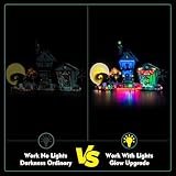 LocoLee Light Compatible with Lego Tim Burton's The Nightmare Before Christmas 21351, Lighting Set Accessories Compatible with Lego Nightmare 21351, No Models Only Light (Upgraded RC Version)