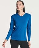 4-Pack: Womens Dry-Fit Long Sleeve V-Neck Shirt Tops T-Shirt Fashion Workout Gym Tees Athletic Active Adult Ladies Tshirt Clothing Fall Casual Outfit V Running Activewear Exercise UPF - Set 7, XXL