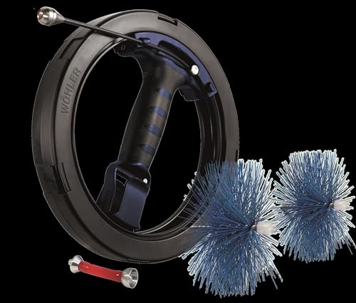 Wohler Viper S, 50' Cleaning Brush for Air Ducts, Chimneys and Dryer Vents, Various Brushes Available, Comes Without Brush