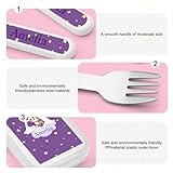 CALLIE Personalized Cartoon Animal Stainless Steel Cutlery Set - Customizable Name and Initials for Mealtime, Gifts for Son Daughter