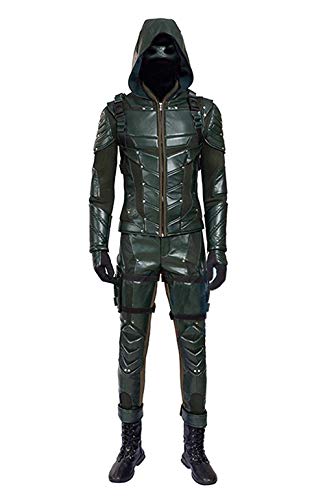 Very Last Shop Hot TV Series Men's Archer Green Costume with Accessories Men's Halloween Costume (US Men-M, Green)