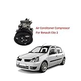 Car Air Conditioning Compressor. Compatible For Renault. Compatible For Clio 2 1998 1999 2000 2001 2002 2003 2004 ~ Automotive AC Conditioner Compressor