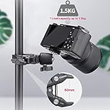 ULANZI R099 Super Clamp Camera Mount Clamp with 360° Ballhead, Bike/Bicycle/Motorcycle Handlebar Mount for Insta360/GoPro/AKASO/DJI Osmo Action Cameras, DSLR/Cameras/Lights Pole Tube Mount