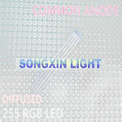 50Pcs LEDs 255 Diod RGB Led Diffused Common Anode Cathode Square 2 * 5 * 5Mm Red Green Blue Light Emitting Diodes DIY Diode