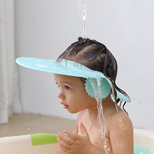 Baby shampoo cap shower visor shield hat kids bath Washing Hair rinser Prevents Water from Pooling in Face for To protect the eyes and ears of toddlers and children