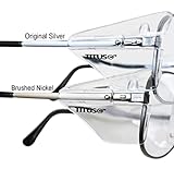 TITUS G77 Premium Metal Frame Aviator Z87+, Z87.1 Safety Glasses Side Shield Motorcycle Shooting DOT ANSI CE Approved Eyewear