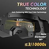 TOOLIOM Auto Darkening Welding Goggles 4 Arc Sensor Eye Protection Safety Goggles Welding Glasses with 𝐋𝐄𝐃 𝐋𝐢𝐠𝐡𝐭𝐢𝐧𝐠 & 𝐓𝐘𝐏𝐄-𝐂 𝐂𝐡𝐚𝐫𝐠𝐢𝐧𝐠 for MIG TIG Stick