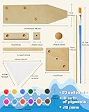 Jenaai 10 Pcs DIY Wooden Boat Kits Wooden Sailboat to Paint Decorate Unfinished Wood Blank Craft Model Boat Toy Sailboat Building Activities for Kids DIY Projects Handmade Gift Birthday Party School