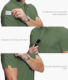 ZITY 5 Pack Mens Polo Shirt Short Sleeve Sports Golf Tennis T-Shirt Moisture-Wicking Summer Shirts