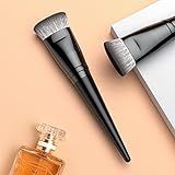 Anmor Flat Contour Brush, Professional Flat Top Detailed Contour Nose Contour Makeup Brush, Perfect for Sharp Lines Contouring Liquid Cream Blender Even Application, Luxurious Cruelty Free Nano-fiber