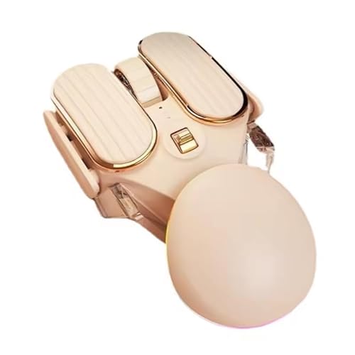 Bluetooth 2.4G Wireless Mouse Rechargeable Type-C Dual Mode Silent Mice USB Optical Cute 2400DPI Gaming Mause for Laptop PC (A)