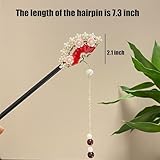 3 PCS Chinese Hair Sticks Retro Hairpins Chinese Classic Hair Chopsticks Handmade Flower Hair Accessories for Women Long Hair