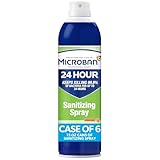 P&G Microban 24 Aerosol Disinfectant Spray, 24 Hour Sanitizing and Antibacterial Spray, Citrus Scent, Pack of 6, 15 fl oz. Each