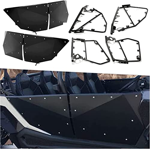 Kojem Full Doors w/Aluminum Panels Compatible with 2014-2022 Polaris RZR XP 4 1000/ Turbo/Turbo S/Velocity 4 seat Models w/Steel Frame