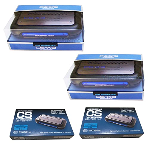 CS-X3 CSX3 Squash Air Spencer Freshener 2 Unit Cases (H4) & 2 Refills (C-10) Eikosha Japan Car Freshener