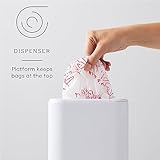 YouCopia StoraBag Plastic Bag Dispenser, Space-Saving Organizer for Kitchen Cabinet or Pantry Storage, One-Size, Speckled White