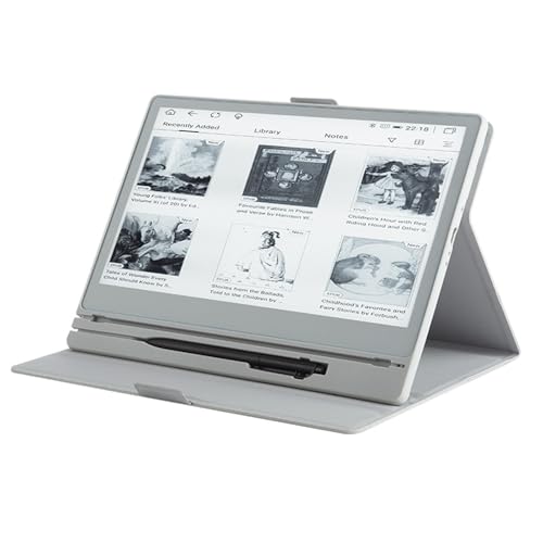 E-Book Reader with Large E-Ink Screen 10.8ʺ, Android 11, Audio Books, Micro-SD Slot, Glare-Free Touchscreen, Adjustable Brightness